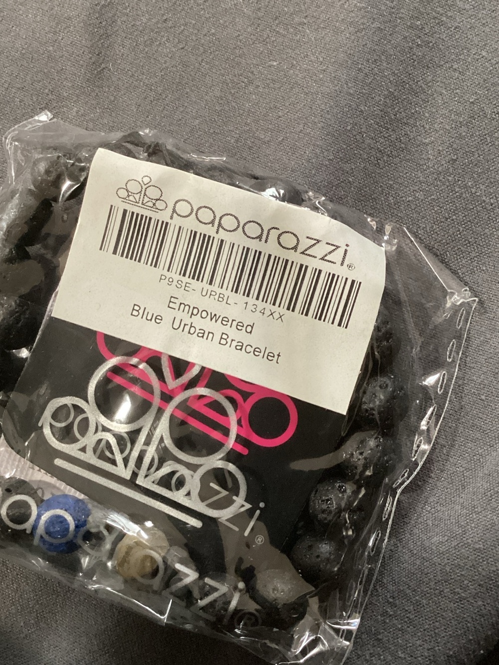 paparazzi Blue, Black & Gold Beaded Bracelet